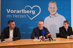 KO Markus Klien, Landesobmann LSth. Christof Bitschi und LAbg. Robert Blum | (c) Vorarlberger Freiheitliche - FPÖ
