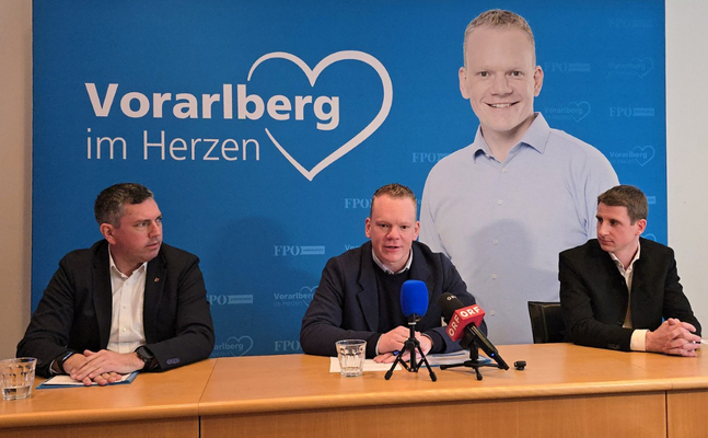 KO Markus Klien, Landesobmann LSth. Christof Bitschi und LAbg. Robert Blum | (c) Vorarlberger Freiheitliche - FPÖ