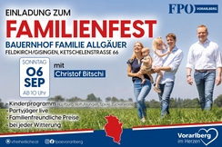 FPÖ-Familienfest mit Christof Bitschi am 6. September