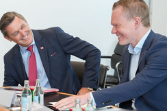 Landesstatthalter Bitschi mit Bundesminister Hanke